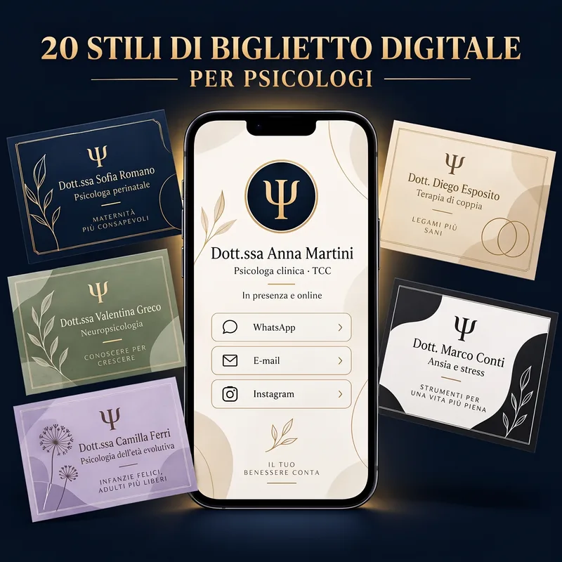 Biglietto da visita digitale professionale